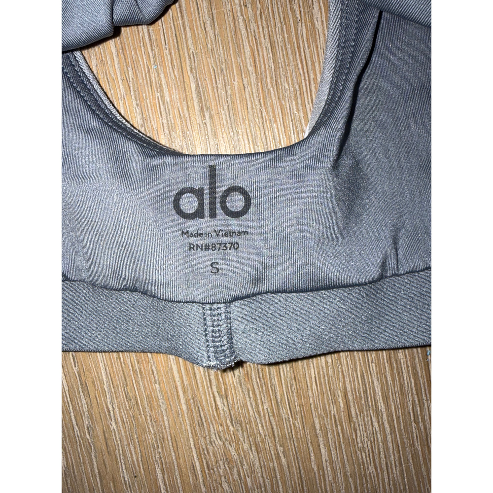 Alo Yoga Grey Sports Bra Size S - Picture 2 of 3